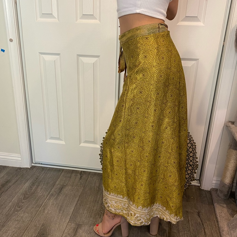 Hand made reversible skirt, adjustable. One size - Picture 4 of 5